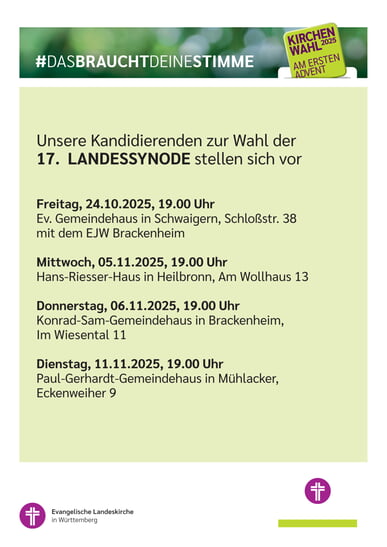 Kandidaten Landessynode