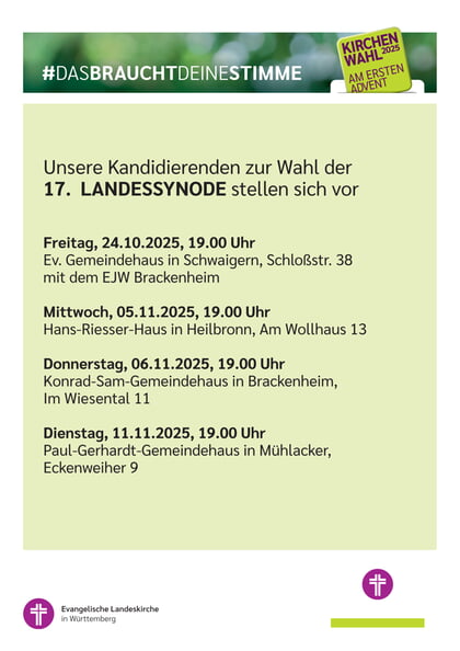 Kandidaten Landessynode