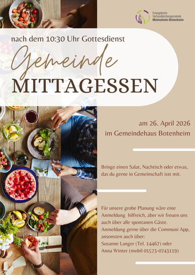 Gemeinde-Mittagessen