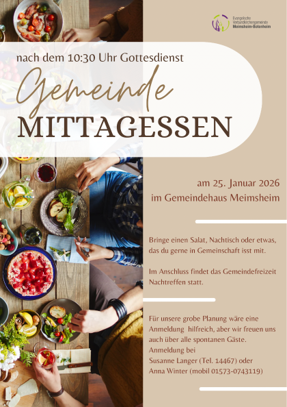 Gemeinde-Mittagessen