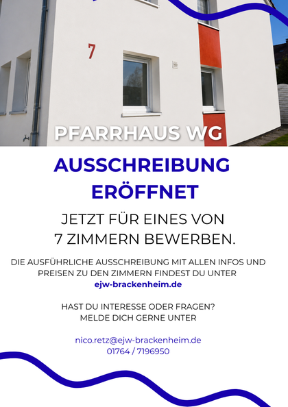 Ausschreibung Pfarrhaus-WG